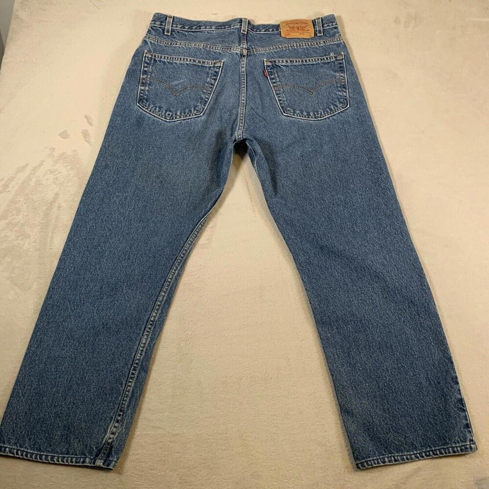 Vintage Levis Jeans Mens 38x30 Blue Medium Wash Denim Cotton‎ Blend 505 Model